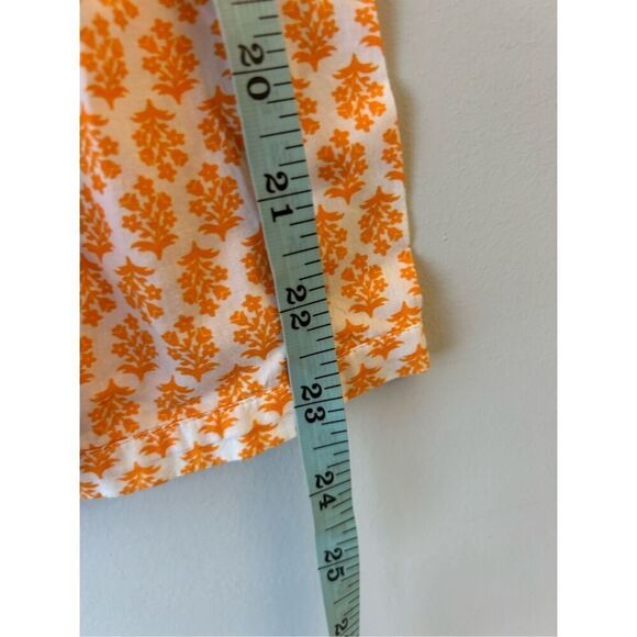 Max Volmary Floral Print Blouse 100% cotton sz 8 orange garden colorful - Picture 6 of 10